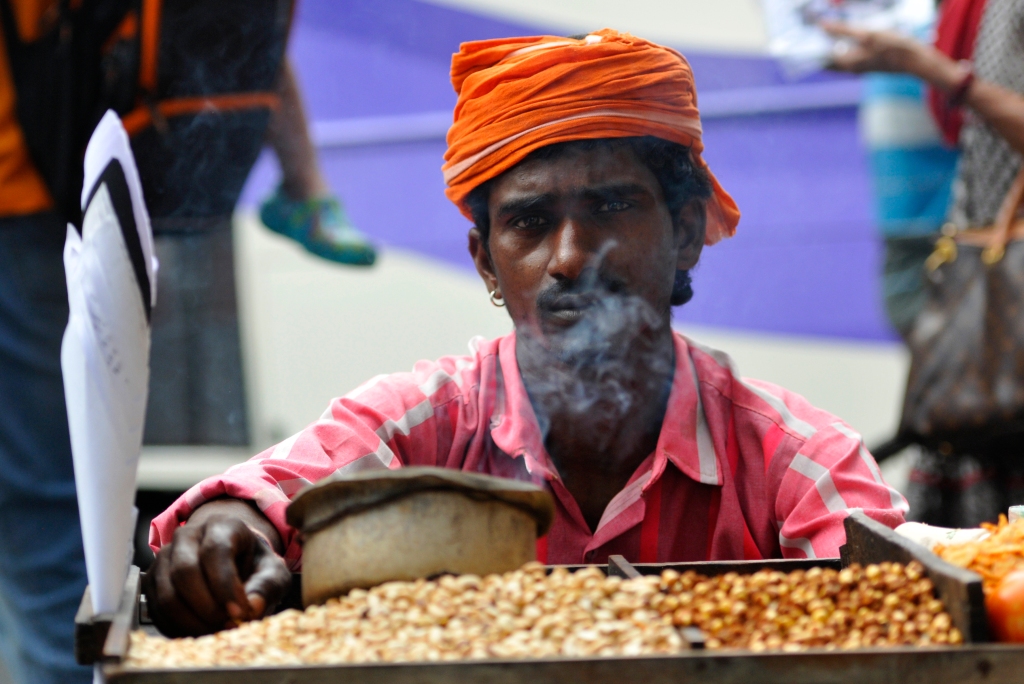Nut seller in Mumbai, India - Your Shot - National Geographic Magazine -- Kristian Bertel