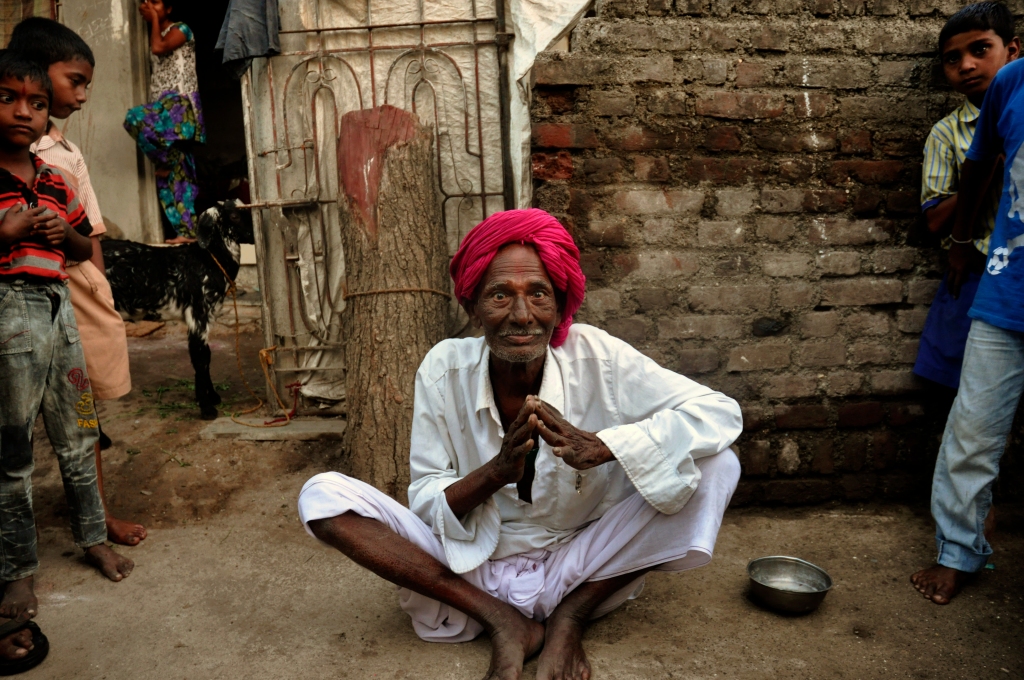 Photo of a man in Aurangabad in India.