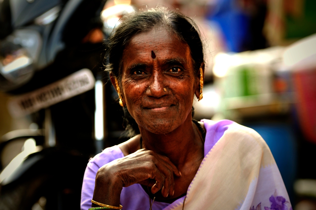 Photo of an Indian woman in India.
